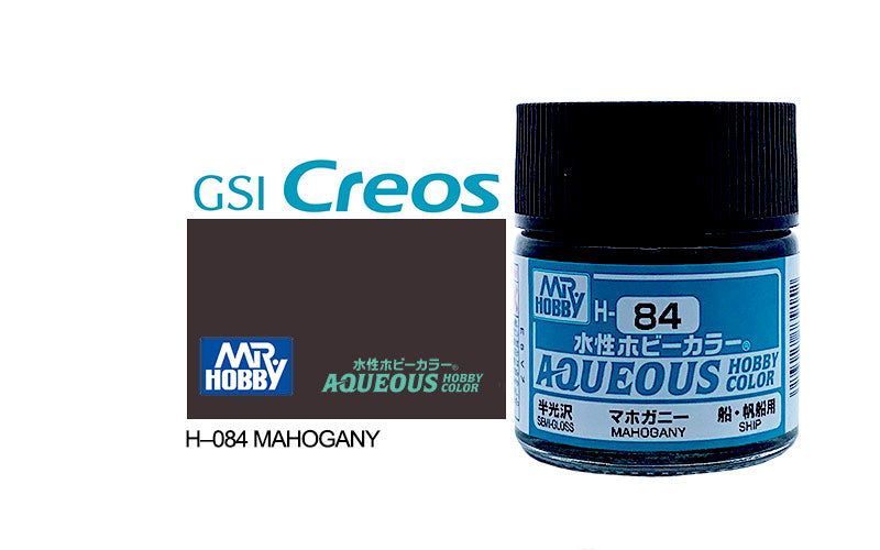 Mr Hobby (Gunze) Aqueous Semi Gloss MAHOGONY 10ml H084