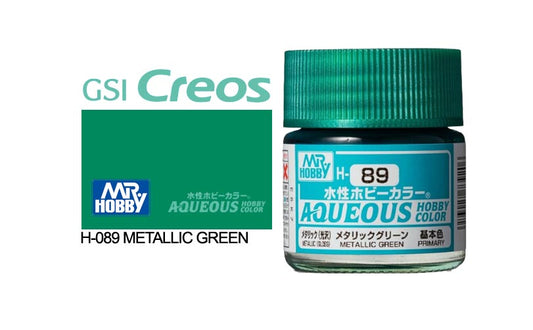 Mr Hobby (Gunze) Aqueous Gloss Metallic GREEN 10ml H089