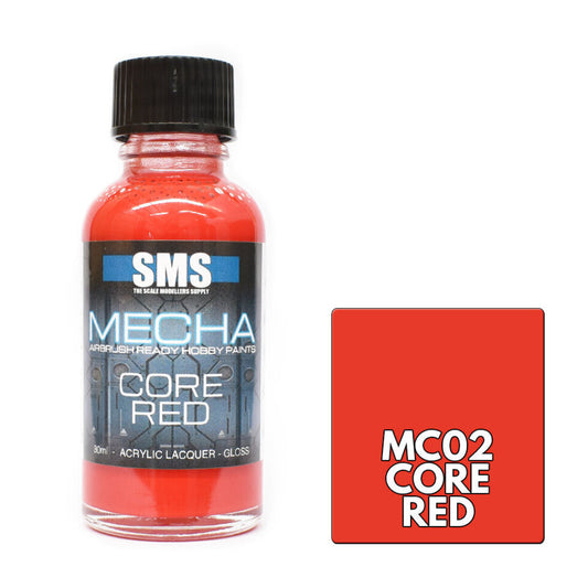 SMS Mecha Colour Premium Acrylic Lacquer CORE RED 30ml MC02