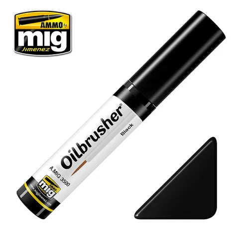 AMMO OILBRUSHER BLACK AMIG3500