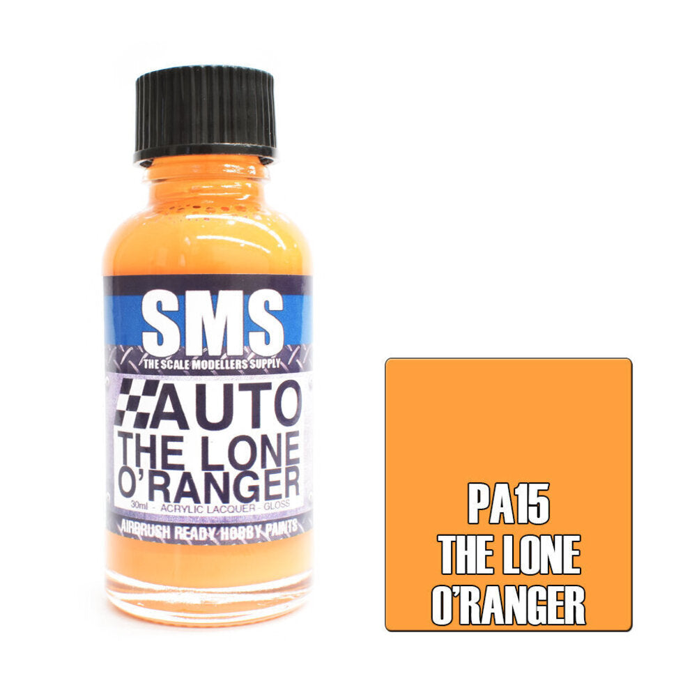 SMS Auto Colour Premium Acrylic Lacquer THE LONE O'RANGER 30ml PA15