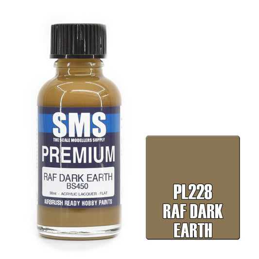SMS Premium Acrylic Lacquer Colour RAF DARK EARTH 30ml PL228