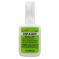 Zap-A-Gap CA+ Medium Cyanoacrylate (Green) 1oz/28.3g PT02