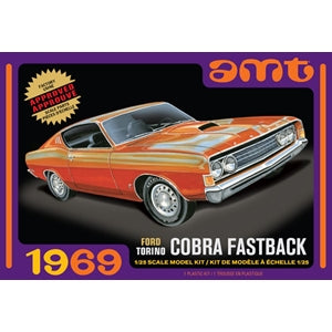 1:25 AMT 1969 Ford Torino Cobra Fastback
