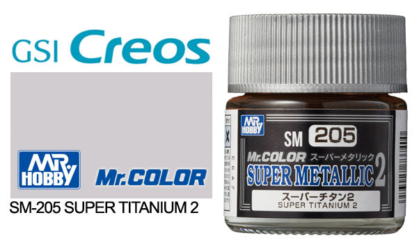 Mr Hobby (Gunze) Mr Color Super Metallic 2 SUPER TITIANIUM 2 10ml SM205