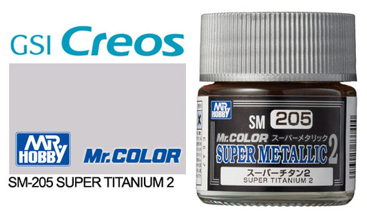 Mr Hobby (Gunze) Mr Color Super Metallic 2 SUPER TITIANIUM 2 10ml SM205