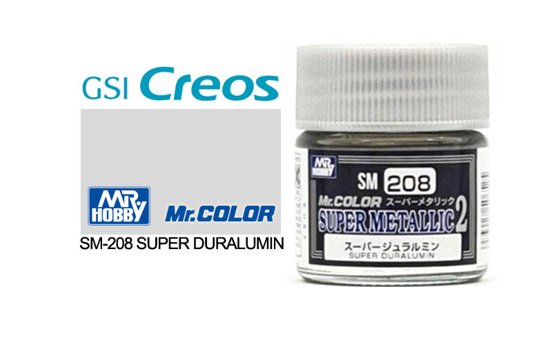 Mr Hobby (Gunze) Mr Color Super Metallic 2 SUPER DURALUMIN 10ml SM208