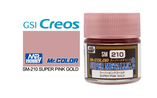 Mr Hobby (Gunze) Mr Color Super Metallic 2 SUPER PINK GOLD 10ml SM210