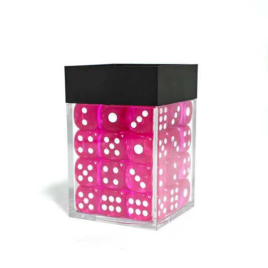 KSM Acrylic 12MM D6 Transparent Dice Set Purple (36pcs)
