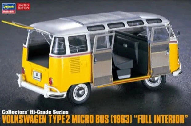 Hasegawa 1/24 VOLKSWAGEN TYPE 2 MICRO BUS 1963 - FULL INTERIOR H51048