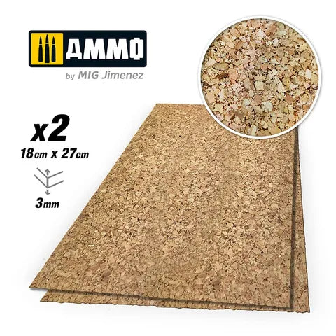 Ammo Create Cork Thick Grain (3mm) 2pcs AMIG8843