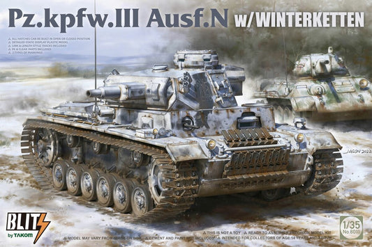Takom 1/35 Pz.Kpfw.III Ausf.N w/ Winterketten 8011