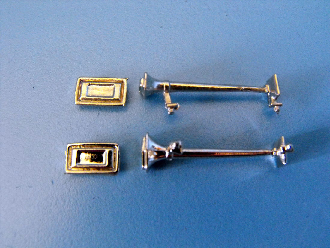 AUSLOWE Truck Part RECTANGULAR AIR HORNS GENERIC SCALE WM16