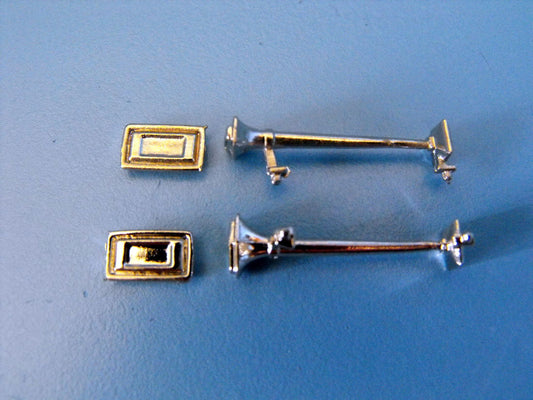AUSLOWE Truck Part RECTANGULAR AIR HORNS GENERIC SCALE WM16