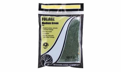 Woodland Scenics Foliage MEDIUM GREEN (Bag) WS-F52