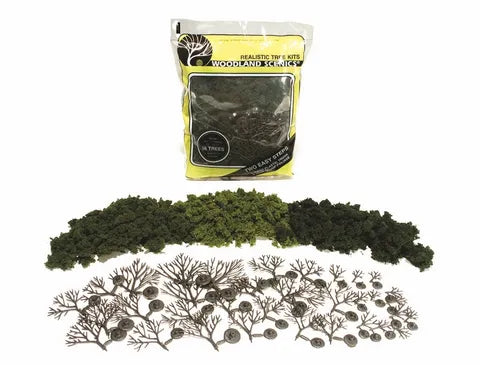 Woodland Scenics 3/4In - 3In Mix Deciduous Trees (36 Kt) WS-TR1101