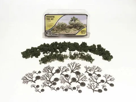 Woodland Scenics 3/4In - 3In Medium Green Deciduous Tree (21 Kt) WS-TR1111