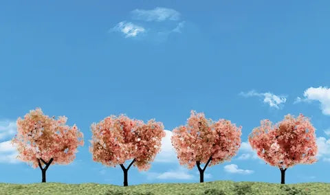 Woodland Scenics 2In - 3In Flowering Trees (4 Pk) WS-TR3593