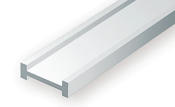 Evergreen White Polystyrene I-Beam 0.080" / 2.0mm x 35cm (4pce) 272