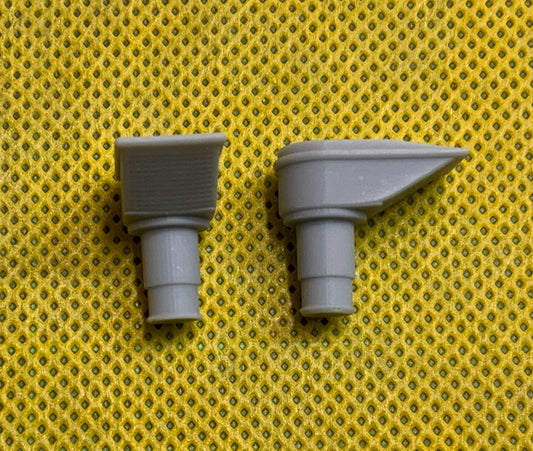 AUSLOWE Truck Part VORTEX RAM TUBES CHROME TYPE 1/24 RT8