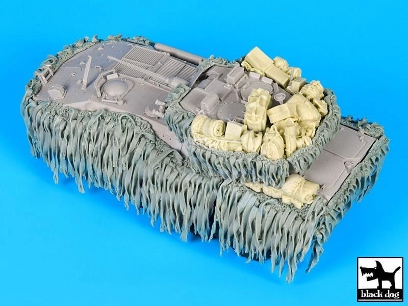 British Sherman Firefly Hessian Tape Camo Net For Dragon British Sherman Firefly Hessian Tape Camo Net For Dragon