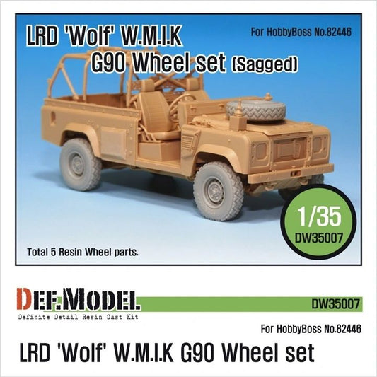 Def Model 1/35 LRD "Wolf" W.M.I.K. G90 Wheel set (sagged)