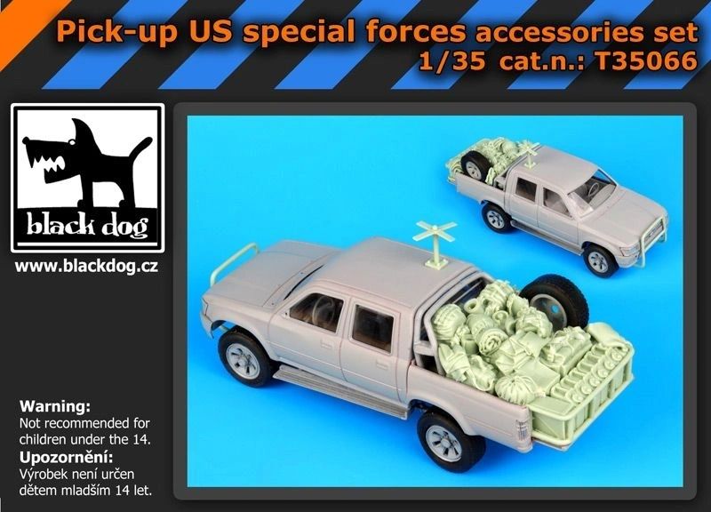 Blackdog 1:35 Pick-up US Special forces accessories set