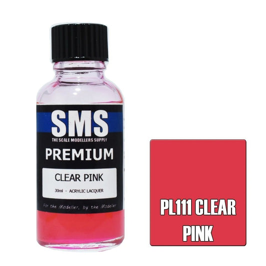 SMS Premium Acrylic Lacquer Colour Clear Pink PL111