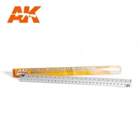 AK Metallic Multi Scale Triangular Ruler – Kookaburra Scale Models
