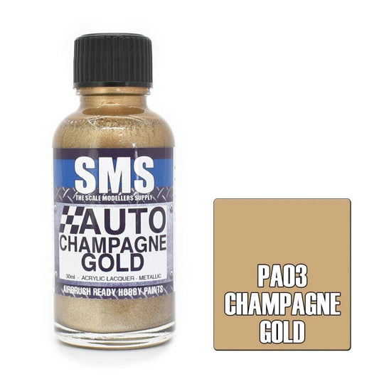 SMS Auto Colour Premium Acrylic Lacquer CHAMPAGNE GOLD PA03