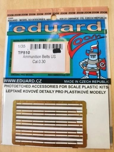 Eduard Photo-Etched 1/35 Ammunition Belts US 0.30 Cal