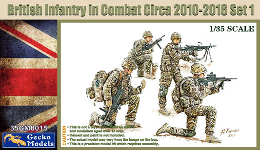 Gecko Models 1/35 British Infantry in Combat Circa 2010-2016 Set 1 35GM0015