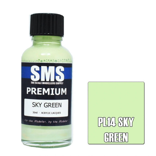 SMS Premium Acrylic Lacquer Colour Sky Green PL14