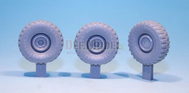 Def Model 1/35 Unimog Lkw 2t Wheel set (sagged)