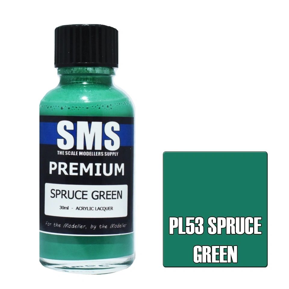 SMS Premium Acrylic Lacquer Colour Spruce Green PL53