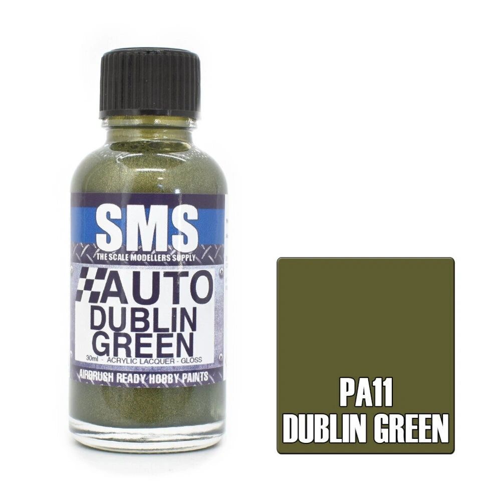 SMS Auto Colour Premium Acrylic Lacquer DUBLIN GREEN PA11