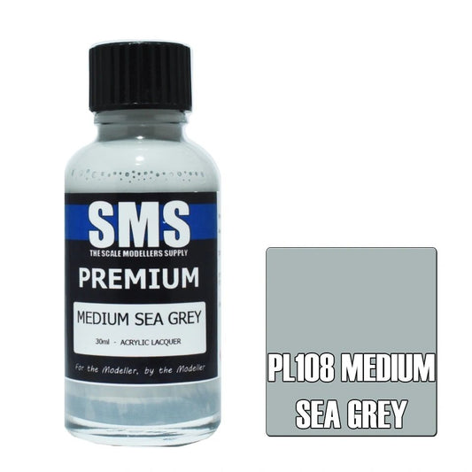 SMS Premium Acrylic Lacquer Colour Medium Sea Grey PL108