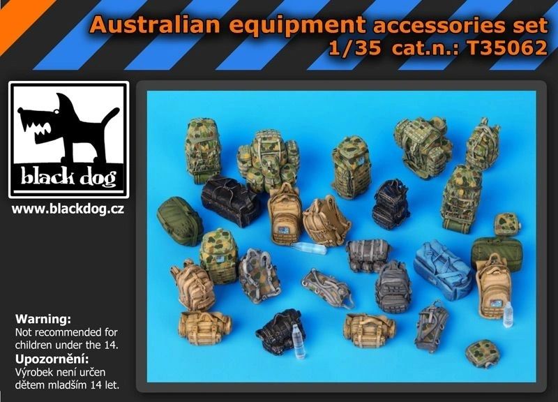 Blackdog 1:35 Australian Equipment accessories set