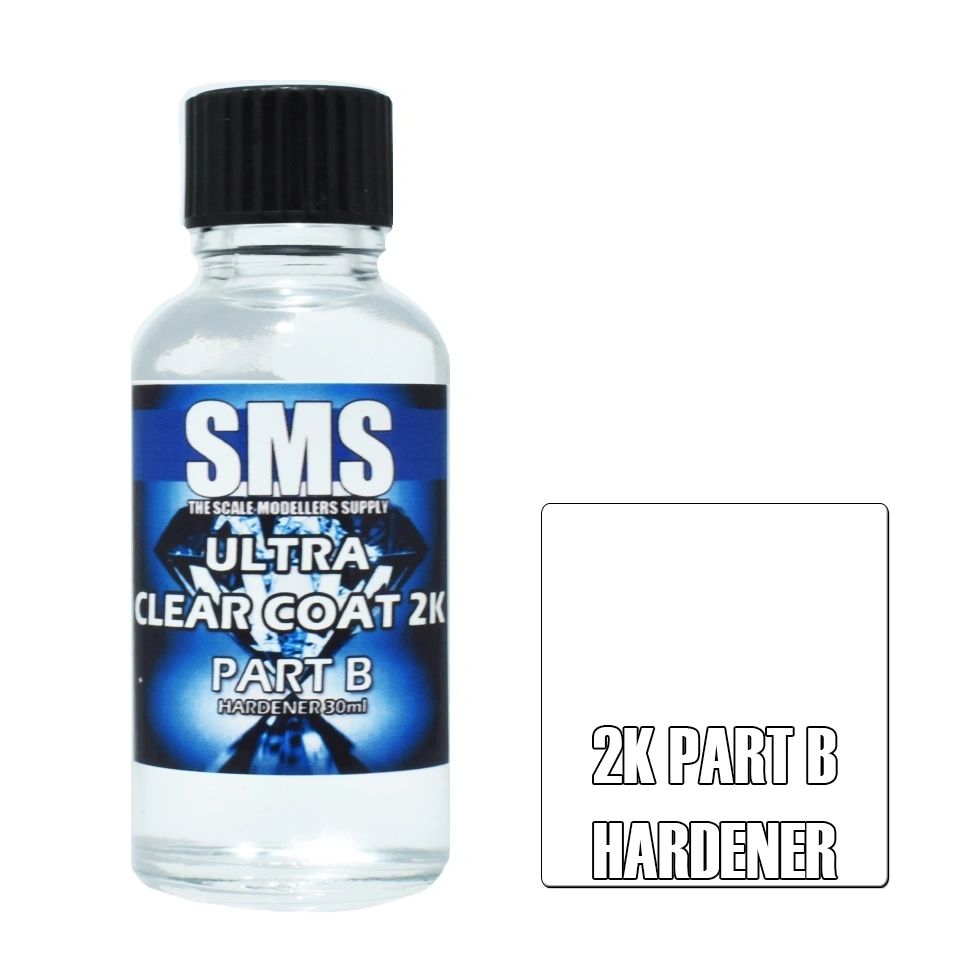 SMS Premium Acrylic Lacquer ULTRA CLEAR COAT 2K Set (4 bottles) SET06