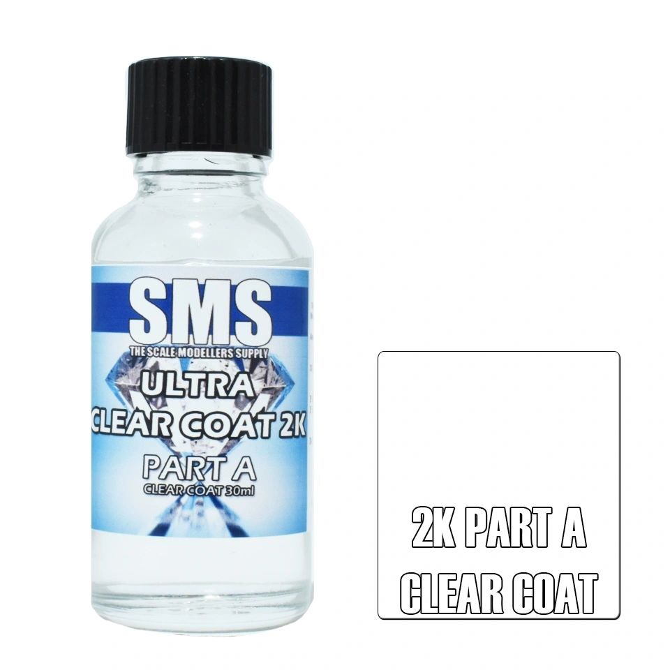 SMS Premium Acrylic Lacquer ULTRA CLEAR COAT 2K Set (4 bottles) SET06
