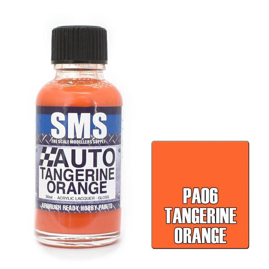 SMS Auto Colour Premium Acrylic Lacquer TANGERINE ORANGE PA06