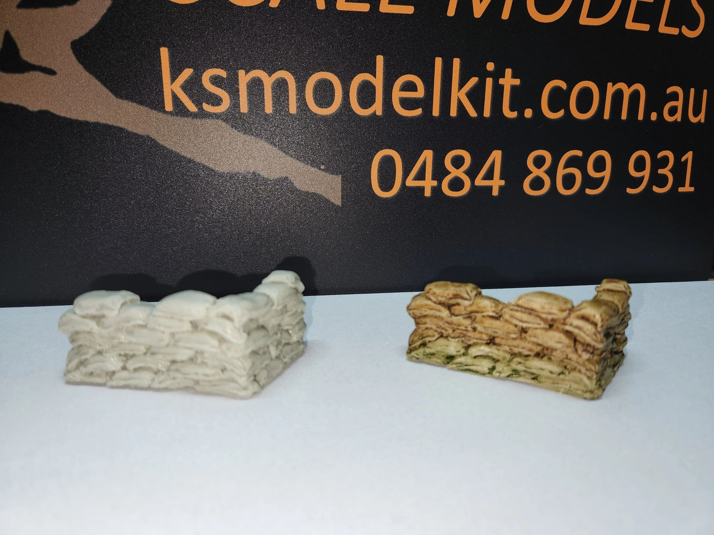 KSM Resin 1:35 Sandbag Wall - Angle 90degree