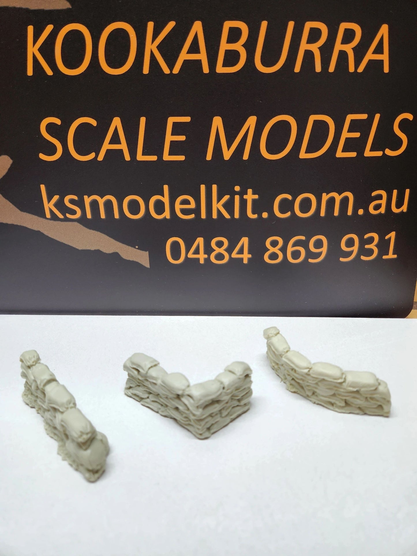 KSM Resin 1:35 Sandbag Wall - Angle 90degree
