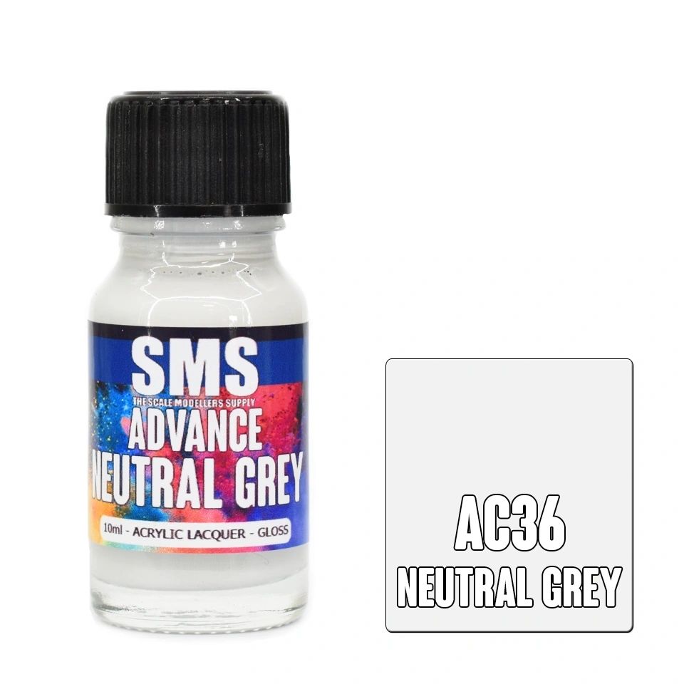 SMS Advance Acrylic Lacquer Colour Neutral Grey AC36
