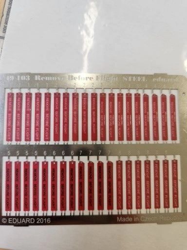 Eduard Photo-Etched 1/48 Remove Before Flight (steel)